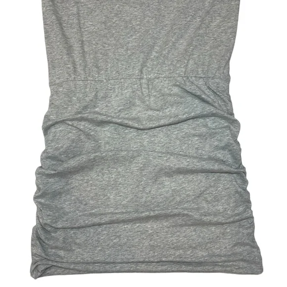 Cabi Everyday Mini Dress Ruched Crew Neck Gray Sleevless Tank Stretch Size Small - Picture 11 of 15